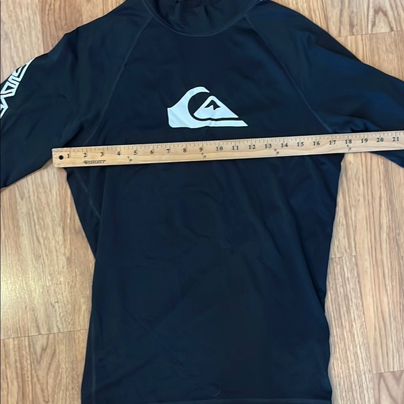 Quiksilver Rashguard Rash Guard black Medium M - Picture 3 of 8